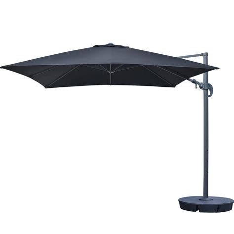 Island Umbrella Santorini Ii 10 Ft Square Cantilever Patio Umbrella In