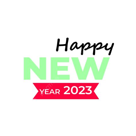 Happy New Year Gradient Text 2023 New Year Png And Vector With