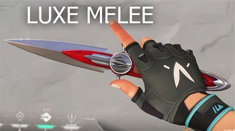 Valorant Luxe Melee Skin Gameplay New Tactical Knife Skin Youtube