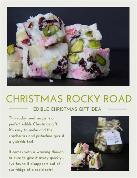 Christmas Rocky Road This Simple Recipe Is A Perfect Edible Christmas T The White Chocolate