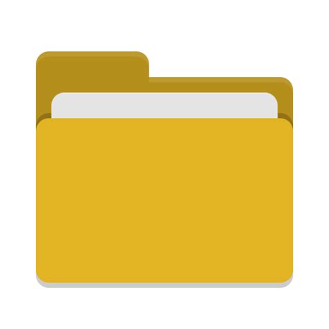 Folder Yellow Icon Papirus Places Iconpack Papirus Dev Team
