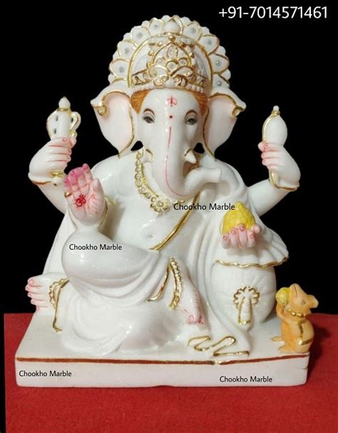 Marble Ganesh Statue To Buy Online Size 12 Inches 1 Feet