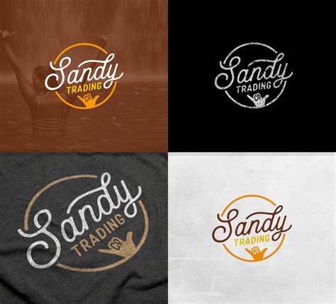 Traditional Playful Lifestyle Logo Design For Sandy Trading Co By Camilo 2 Design 24286933