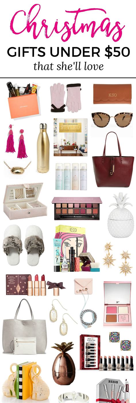 For a 25 year old women jewellery, purse, perfume, bag, makeup kit are some things that can be gifted btw these are very normal you can also gift her a beautiful dress gift certificates for pampering are always a great idea, whatever pampering looks like to her. The Best Christmas Gift Ideas for Women under $50 | Ashley ...