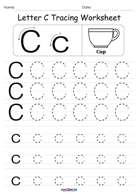 Free Printable Letter C Worksheets For Preschool Printable Templates