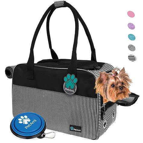 We select our carriers from top manufacturers one of the hottest small dog carriers on the scene today is the puppypurse. PetAmi Airline Approved Dog Purse Carrier | Soft-Sided Pet ...
