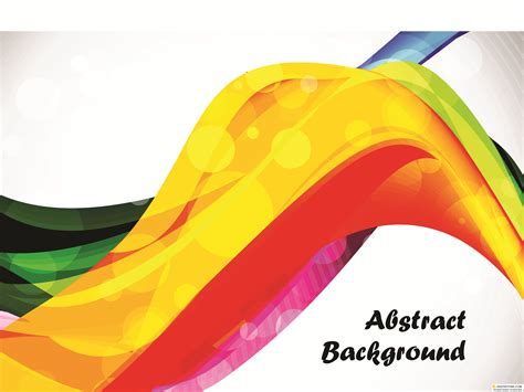 Цветные волны фон часть 3 Colorful Abstract Wave Vector Background