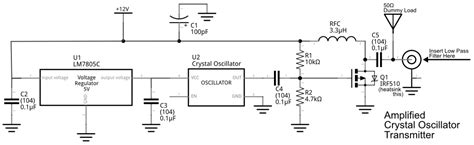 Makerf A Better Amplified Crystal Oscillator Transmitter