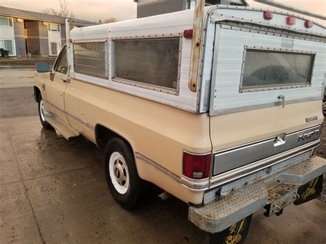 1982 Chevrolet C20 Pickup Brown Rwd Automatic Camper Special Classic