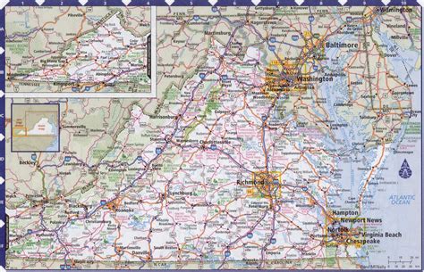Virginia Highway Map Get Latest Map Update