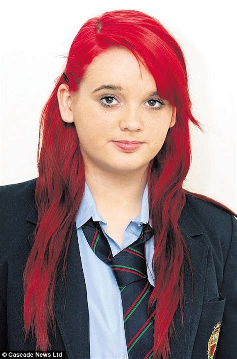 Schoolgirl Suspended For Dyeing Her Hair Red To Look Like