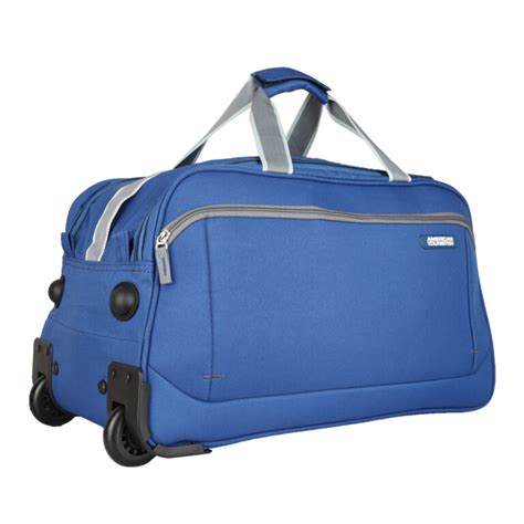 american tourister apex small duffle trolley bag blue swagpack