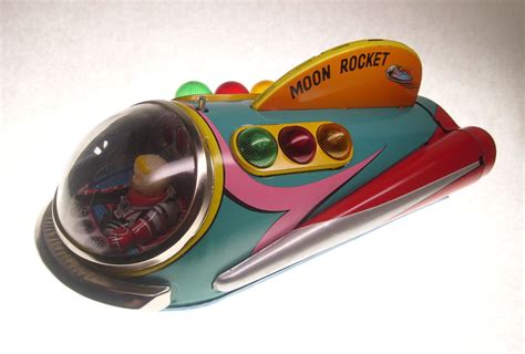 Vintage Moon Rocket Modern Toys Japan 1960s Astronauts Spaceships