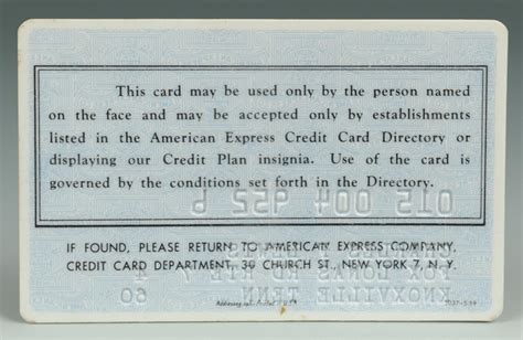 This is because paying early leads to lower credit utilization and a lower average daily balance. Lot 637: Early American Express Credit Card 1960