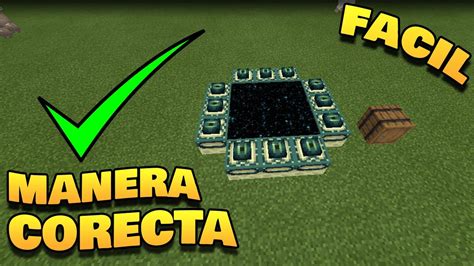 como hacer el portal al end o al ender dragon🔥facilmente en minecraft bedrock pe 2021 tutorial