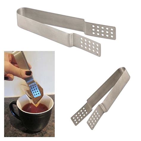 Buy Squeezer Strainer Easy Squeeze Teabag Holder Grip Tongs Stainless