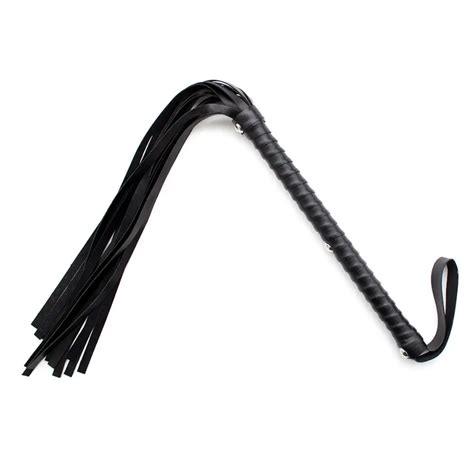 Lovefun Long Handle Demand Submission With This Intimidating Flogger Whip Fetish Whip Bondage
