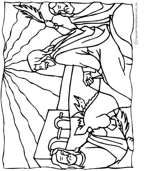 jesus-palm-sunday-coloring-page - Free Kids Crafts