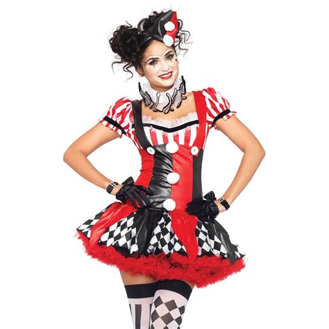 leg avenue women s harlequin clown costume