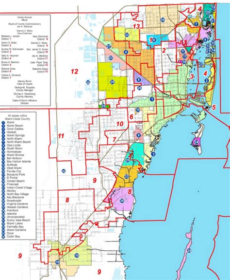 Miami Dade County Map With Cities Maping Resources