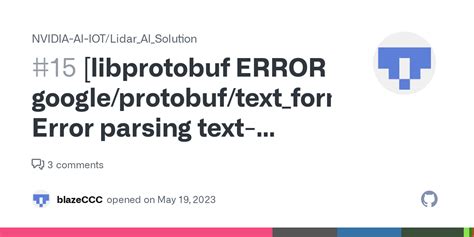 Libprotobuf Error Google Protobuf Text Format Cc Error Parsing Text Format Onnx Trt Onnx