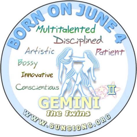 June 4 Birthday Horoscope Personality Sun Signs