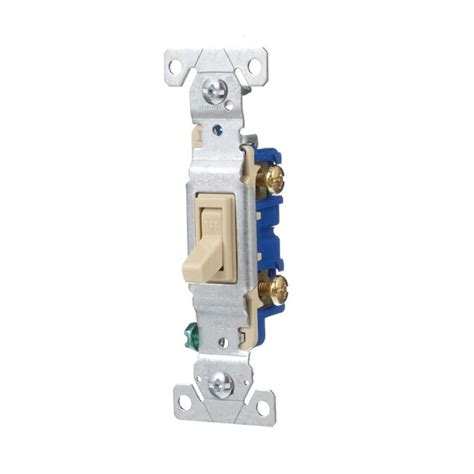 Eaton 15 Amp Single Pole Ivory Toggle Light Switch In The Light