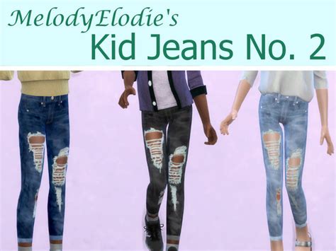 Melodyelodie Kid Jeans No 2 Sims 4 Children Kids Sims 4 Cas Sims