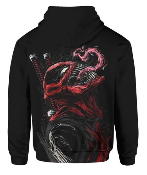 Carnapool Deadpool Carnage Clothes Hoodie Bomber Sweater