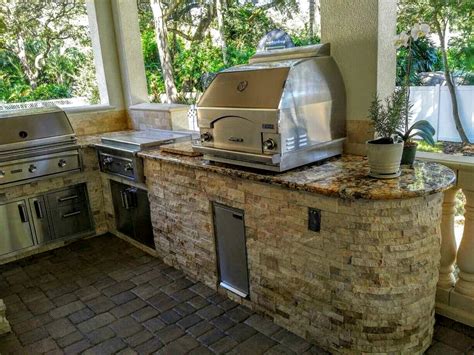 Outdoor Kitchen Ovens Outdoor Kitchen Built In Gas Pizza Oven