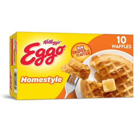 Eggo Frozen Waffles Homestyle Easy Breakfast 10ct 123oz Walmart