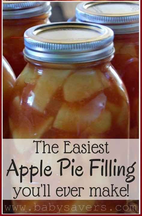 This apple pie moonshine is the perfect fall cocktail. Easy Apple Pie Filling for Canning or Freezing - # ...