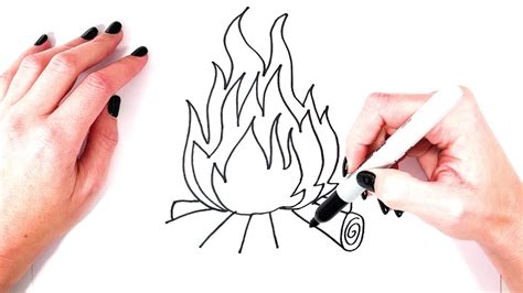 How To Draw Fire Step By Step Fire Drawing Easy Drawing For Kids