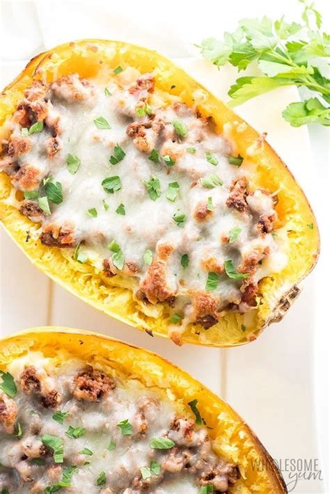 Spaghetti Squash Boats Crazy Good Food For Meals