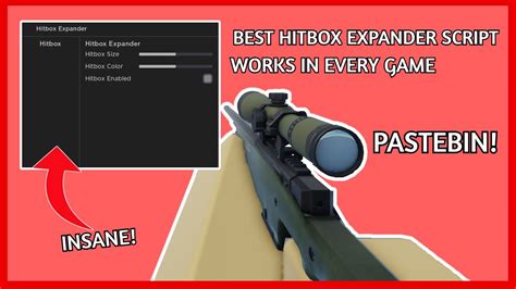 ROBLOX HITBOX EXPANDER SCRIPT PASTEBIN YouTube