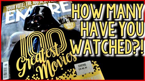 100 Greatest Movies How Many Have You Seen Youtube