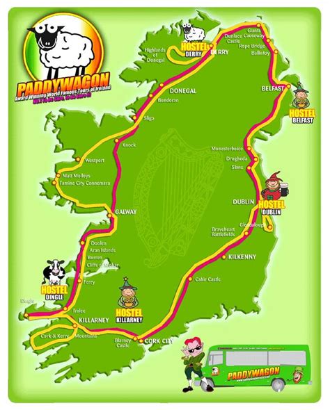 Ireland Touristic Map Ireland Map Map Ireland