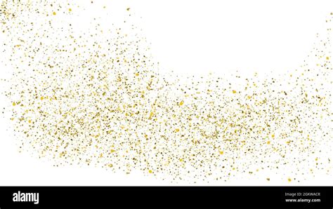 Glitter Gold Background Sparkle Dust Vector Confetti Explosion Golden