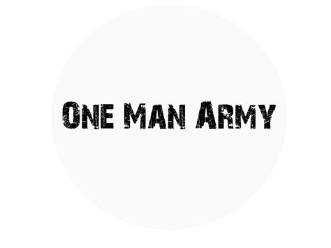 This Is The Profile Picture Of My Youtube Channel Onemanarmy By Sam