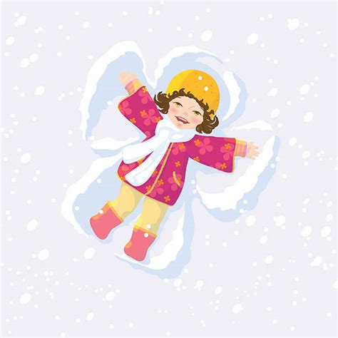 Royalty Free Snow Angel Cartoon Clip Art Vector Images And Illustrations