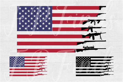 American Guns Flag Svg America Flag Svg Guns Flag Rifle Etsy Norway