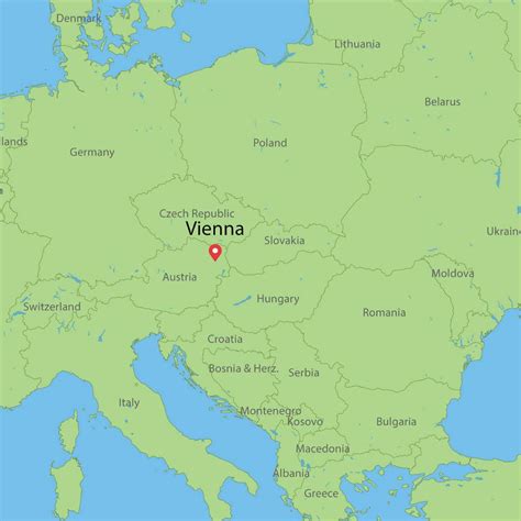 Austria Capital Mapa Plano De Viena Austria E área Circundante Europa Occidental Europa