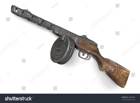 Famous Soviet Machine Gun Ppsh 41 Model Of 1941 World War Ii