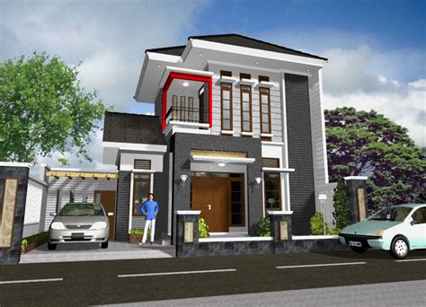 Rumah minimalis cocok buat di desa maupun di kota. Desain Rumah Minimalis 2 Lantai Type 70