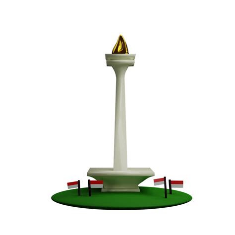 3d Monumen Nasional Hito Edificio Indonesia 11665587 Png