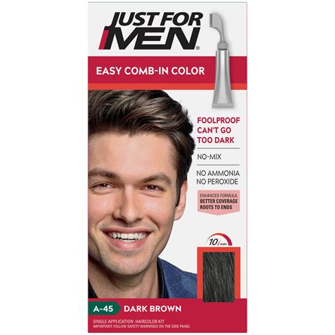 Just For Men Easy Comb In Color Gray Hair Coloring For Men With Comb