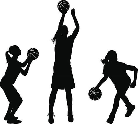 1100 Basketball Players Silhouette Stock Illustrations Royalty Free