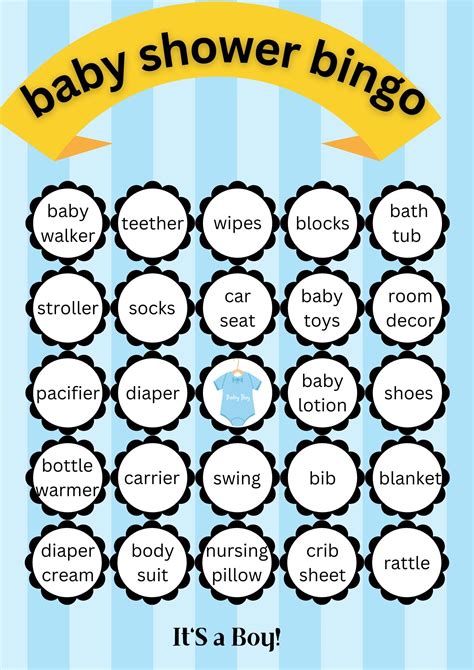 40 Free Printable Baby Shower Bingo Printaboles