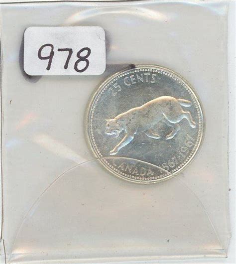 1867 1967 Canadian Centennial 25 Cent Coin Schmalz Auctions