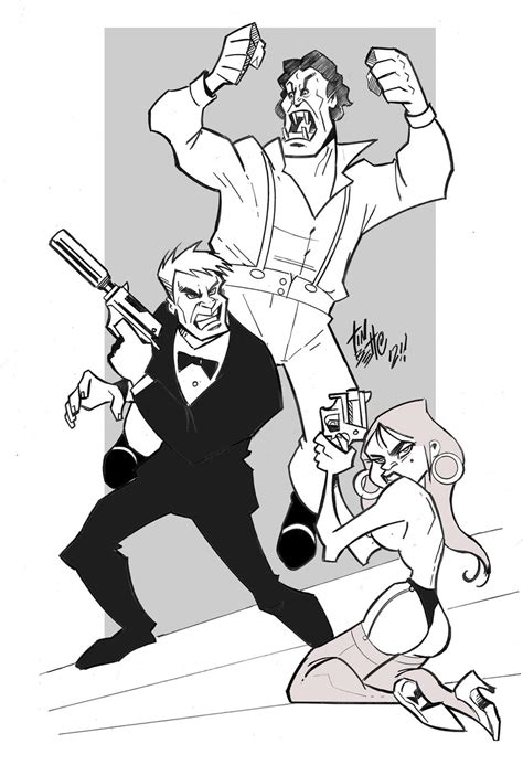 James Bond 007 Comic Animation Cartoon By Tinbetto On Deviantart